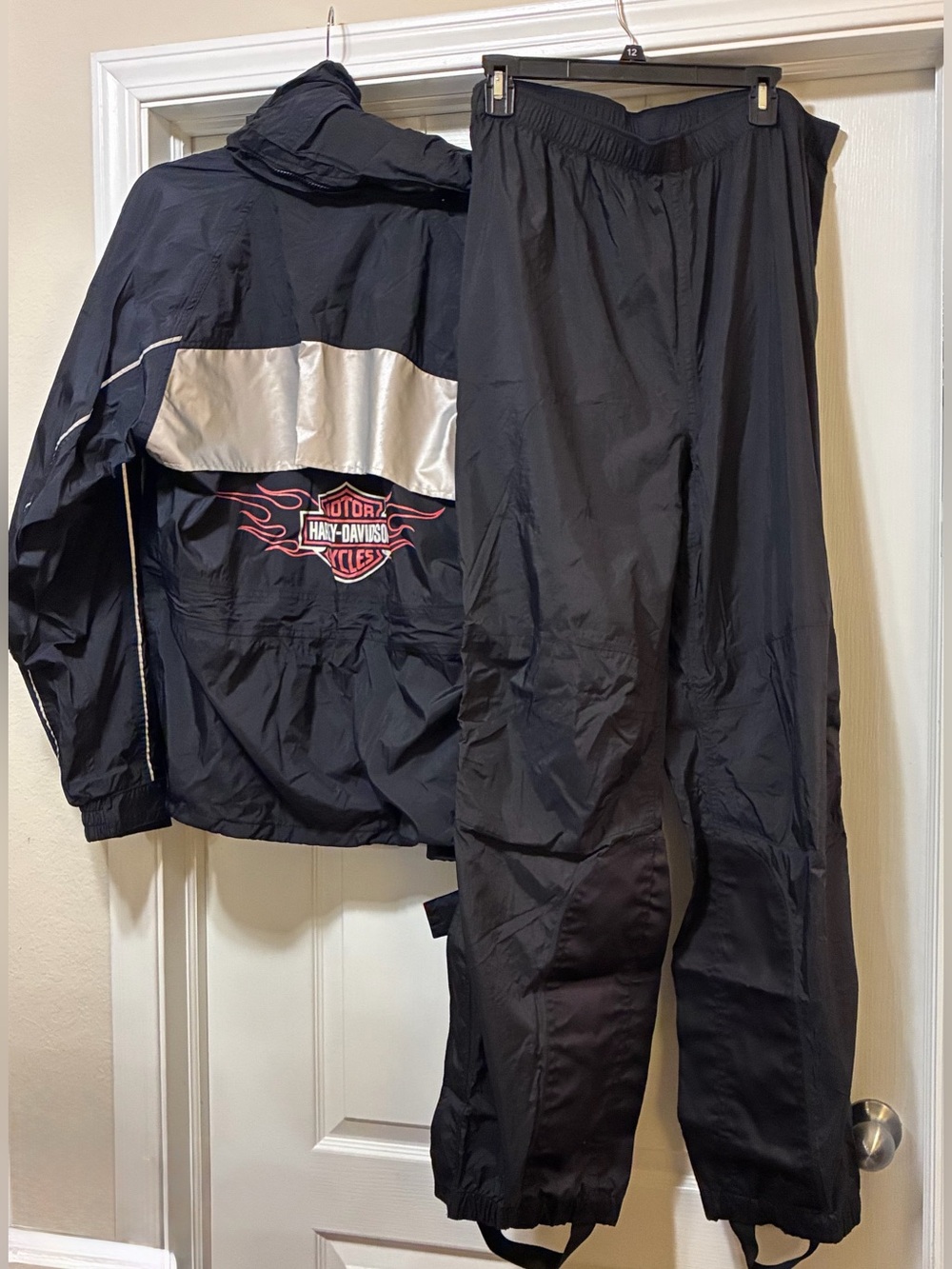 Harley-Davidson Ride Ready Packable Motorcycle Rain Suit Adult Lg 98307-10VM